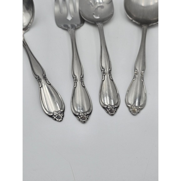 Oneida Chatelaine Set 4 Serving Pieces Spoon Community Stainless Flatware - Picture 2 of 6